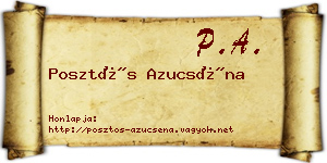 Posztós Azucséna névjegykártya